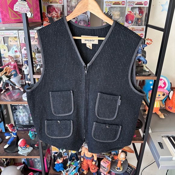 Woolrich Other - Vintage Woolrich Black Hunting Vest Men’s Large USA Outdoor